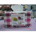Chocolate Check Tissue Cover